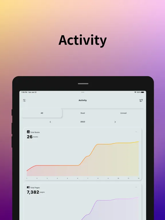 Book Tracker Reading Log - Hon iPad  スクリーンショット