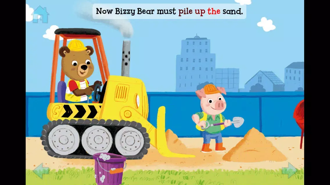 Capturas de tela do Bizzy Bear Builds a House