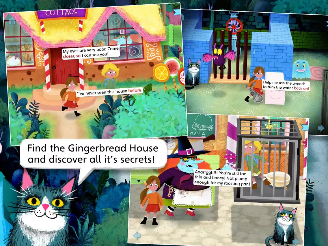 Tangkapan skrin Hansel and Gretel by Nosy Crow iPad 