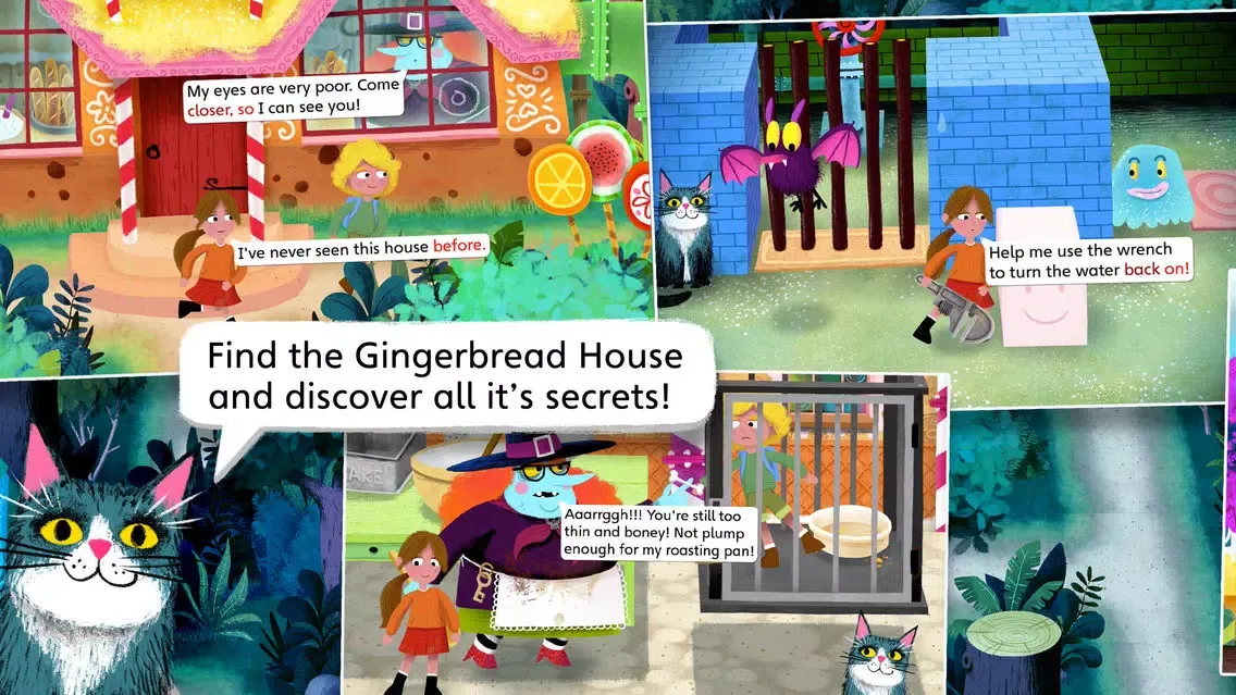 Tangkapan skrin Hansel and Gretel by Nosy Crow