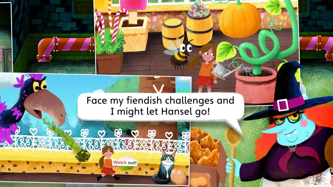 Tangkapan skrin Hansel and Gretel by Nosy Crow