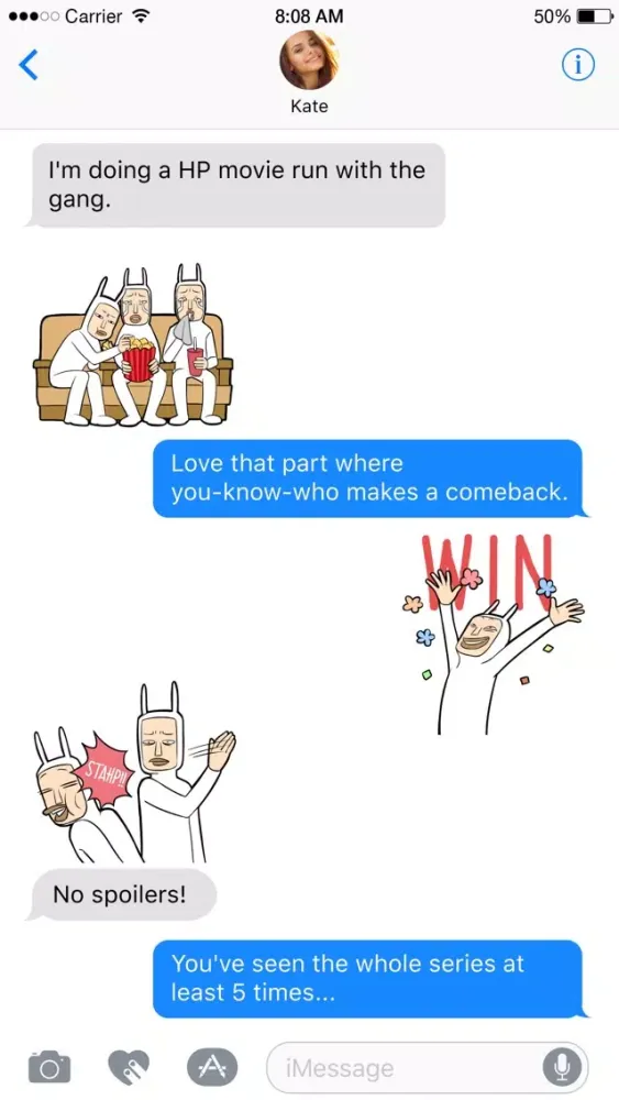 تصاویر Bunny Men stickers