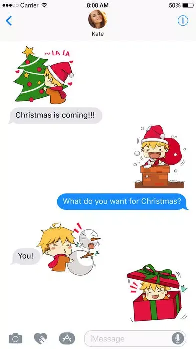Hiroki Xmas stickers 스크린샷