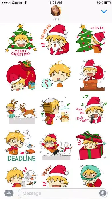 Hiroki Xmas stickers 스크린샷