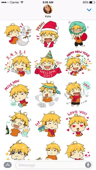 Hiroki Xmas stickers 스크린샷