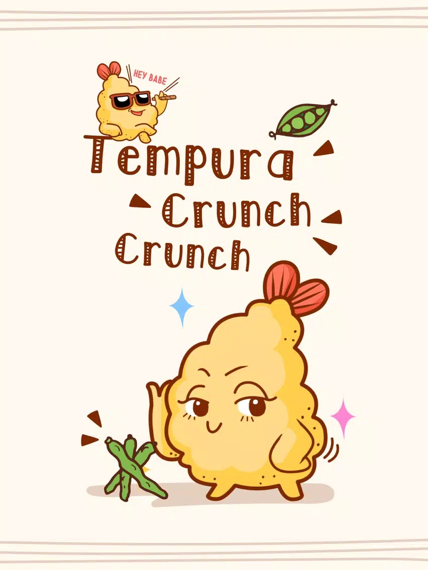 Tempura Crunch Crunch stickers iPad  스크린샷