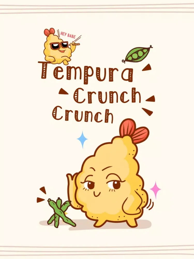 Tempura Crunch Crunch stickers iPad স্ক্রিনশট