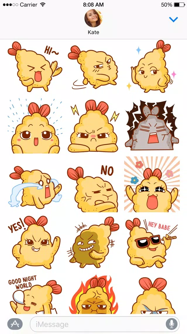 Tempura Crunch Crunch stickers 스크린샷