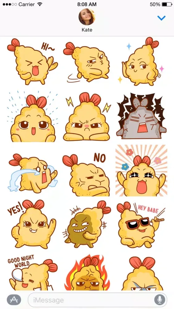 Tempura Crunch Crunch stickers স্ক্রিনশট