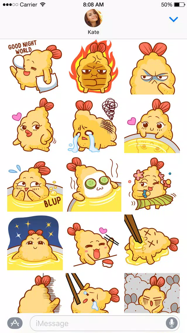 Tempura Crunch Crunch stickers 스크린샷