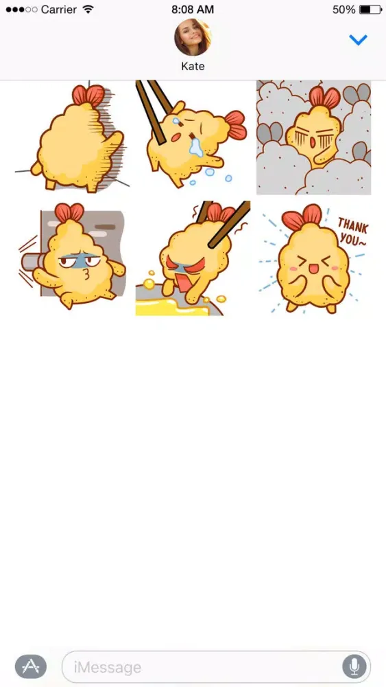 Tempura Crunch Crunch stickers স্ক্রিনশট