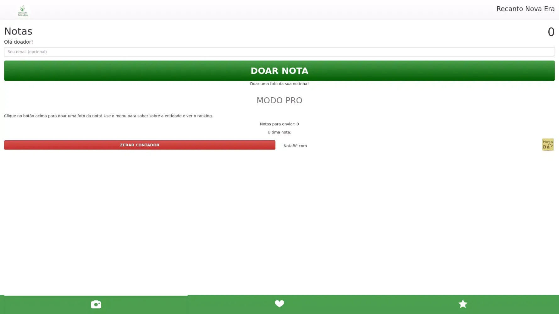 Recanto Nova Era NotaBê應用截圖