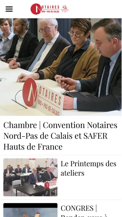 Tangkapan skrin Notaires Nord-Pas-de-Calais