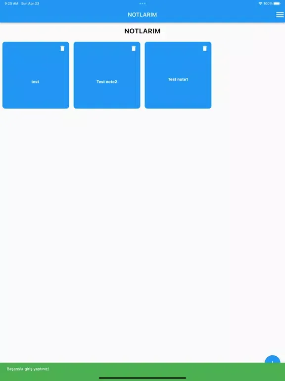 Not Defterim iPad 应用截图