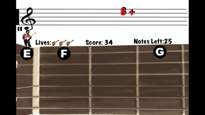 Guitar Note Blast 스크린샷