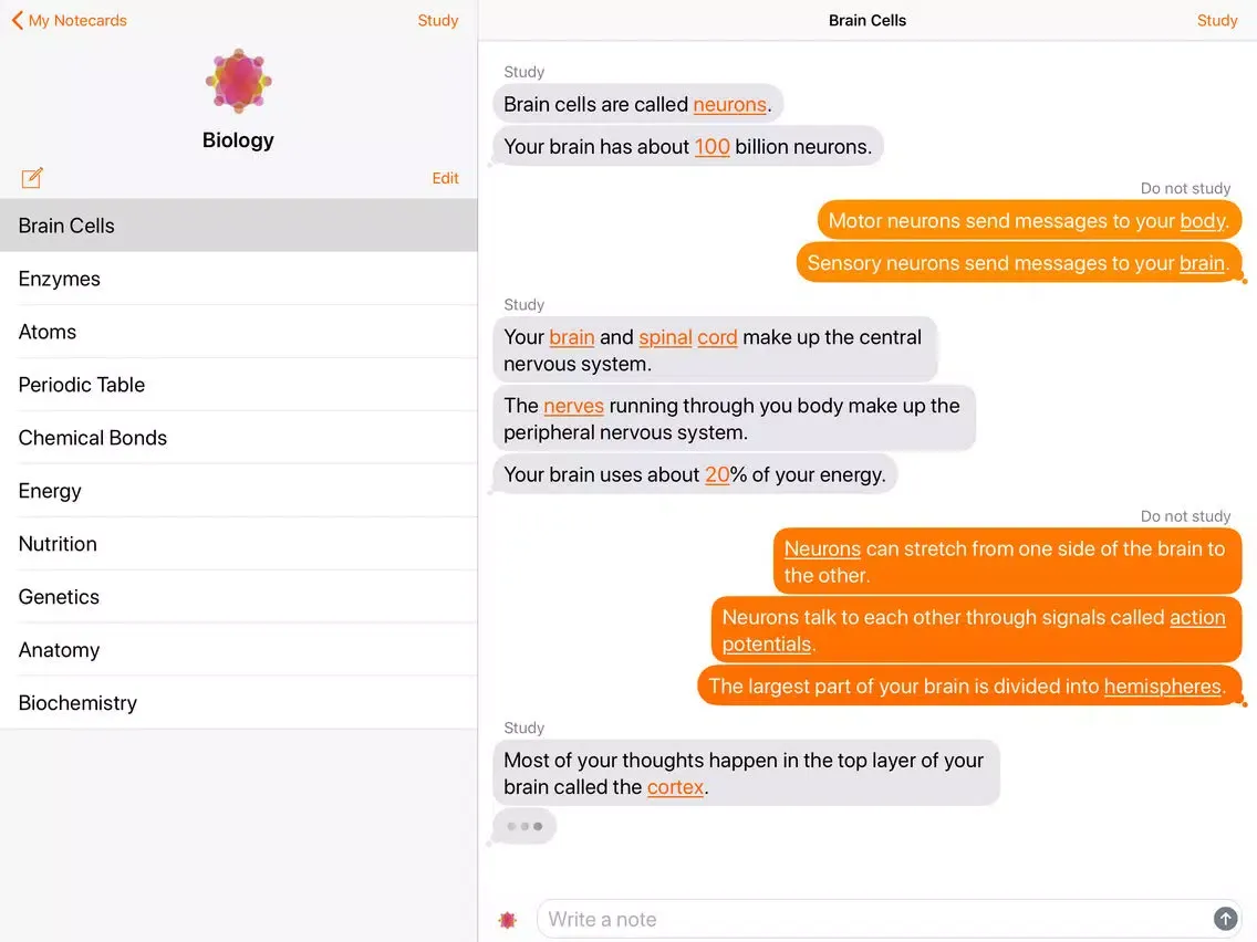 Ảnh chụp màn hình của Notecard - Study Your Notes iPad 