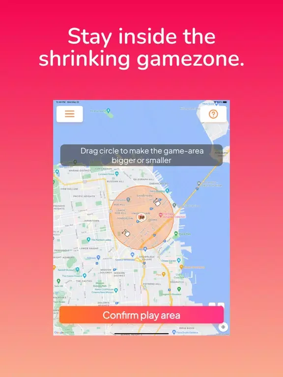 Gottcha - IRL Hide and Seek iPad 应用截图