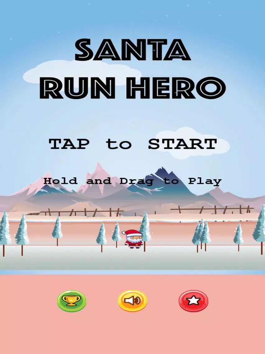 Santa Run Hero : Avoid The Fruit Falling From The Sky iPad  Screenshots