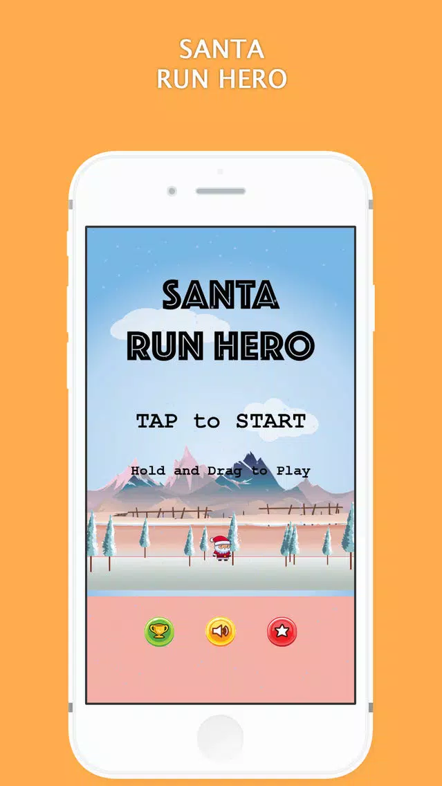 Santa Run Hero : Avoid The Fruit Falling From The Sky Screenshots