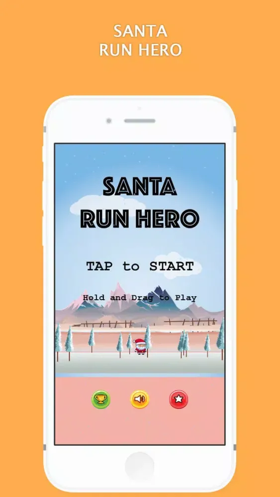 Santa Run Hero : Avoid The Fruit Falling From The Sky स्क्रीनशॉट