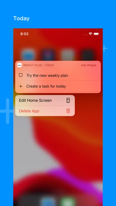 Capturas de pantalla de Weekly Plan