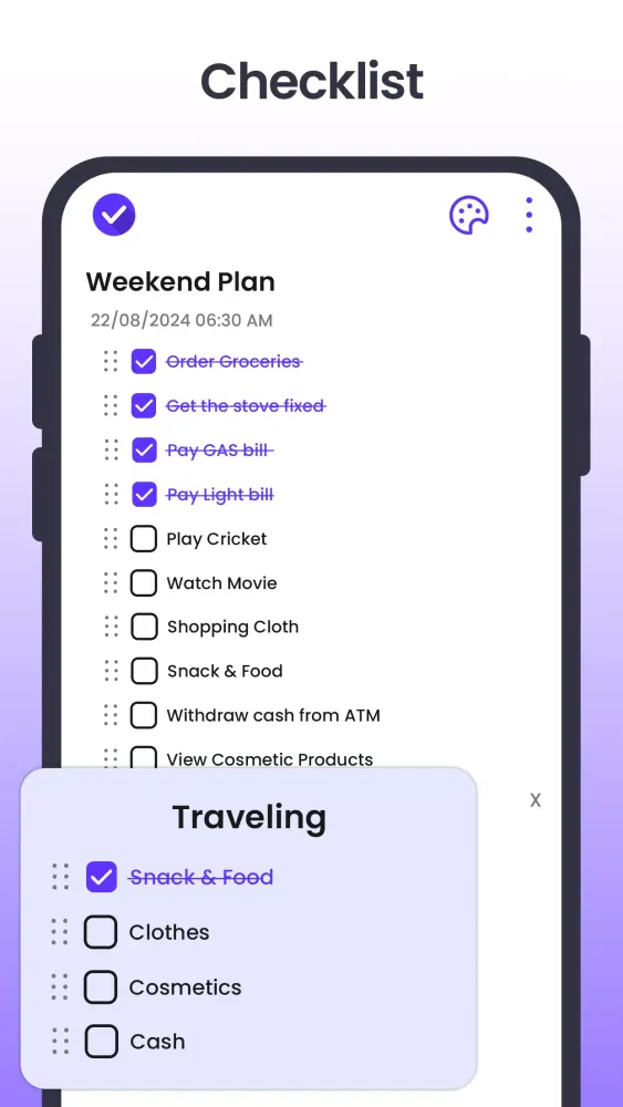 Ảnh chụp màn hình của Notes - Notepad & To-Do Lists