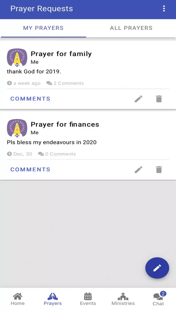 Parish Connect Ekran Görüntüleri