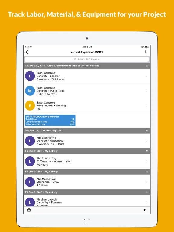 Zrzuty ekranu SYNCHRO Crew iPad 