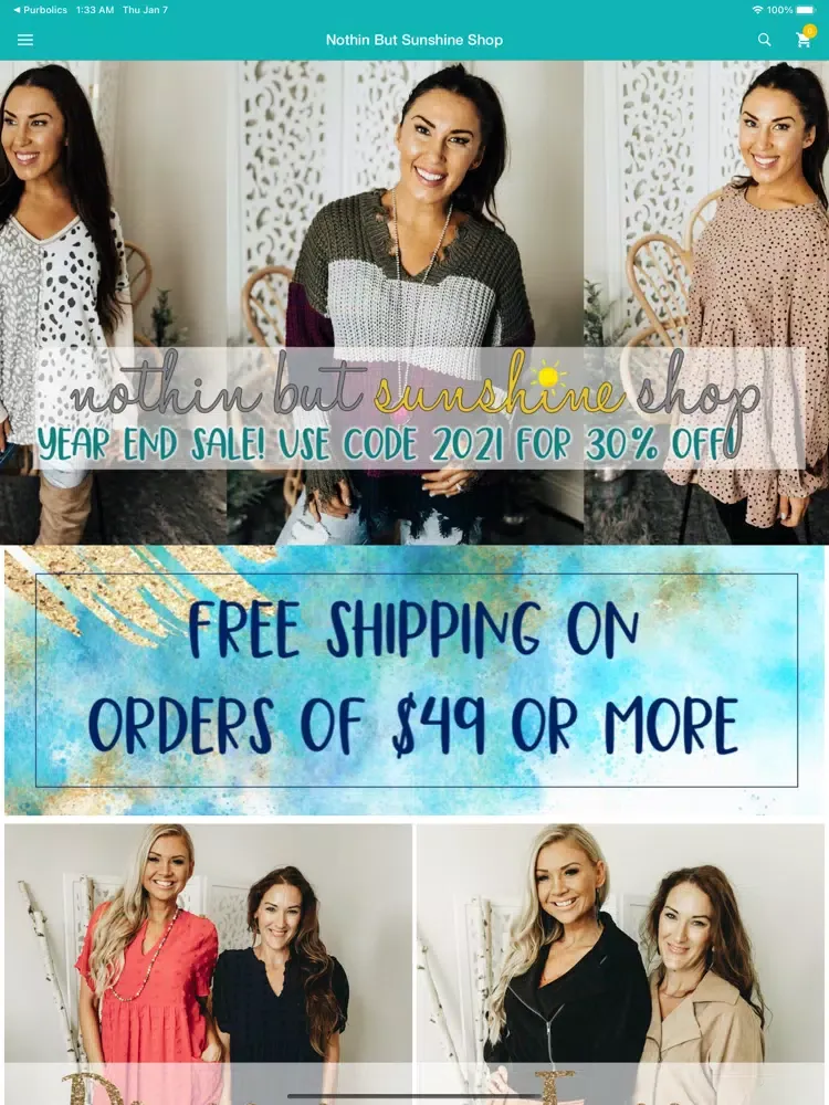 تصاویر Nothin But Sunshine Shop iPad 
