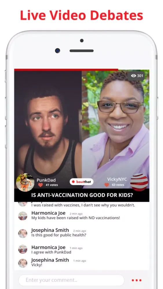 BoutThat - Live Video Debates Screenshots