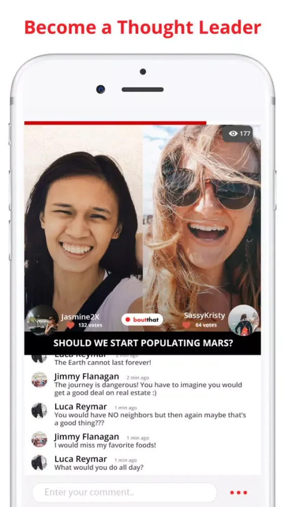 BoutThat - Live Video Debates Screenshots