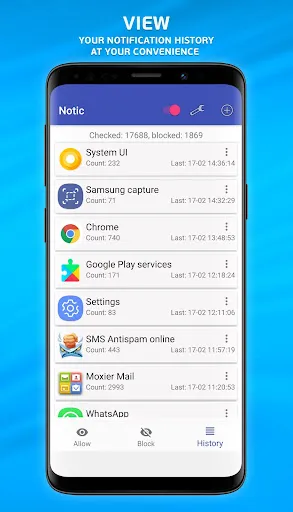 Notification blocker. Notifica Ekran Görüntüleri