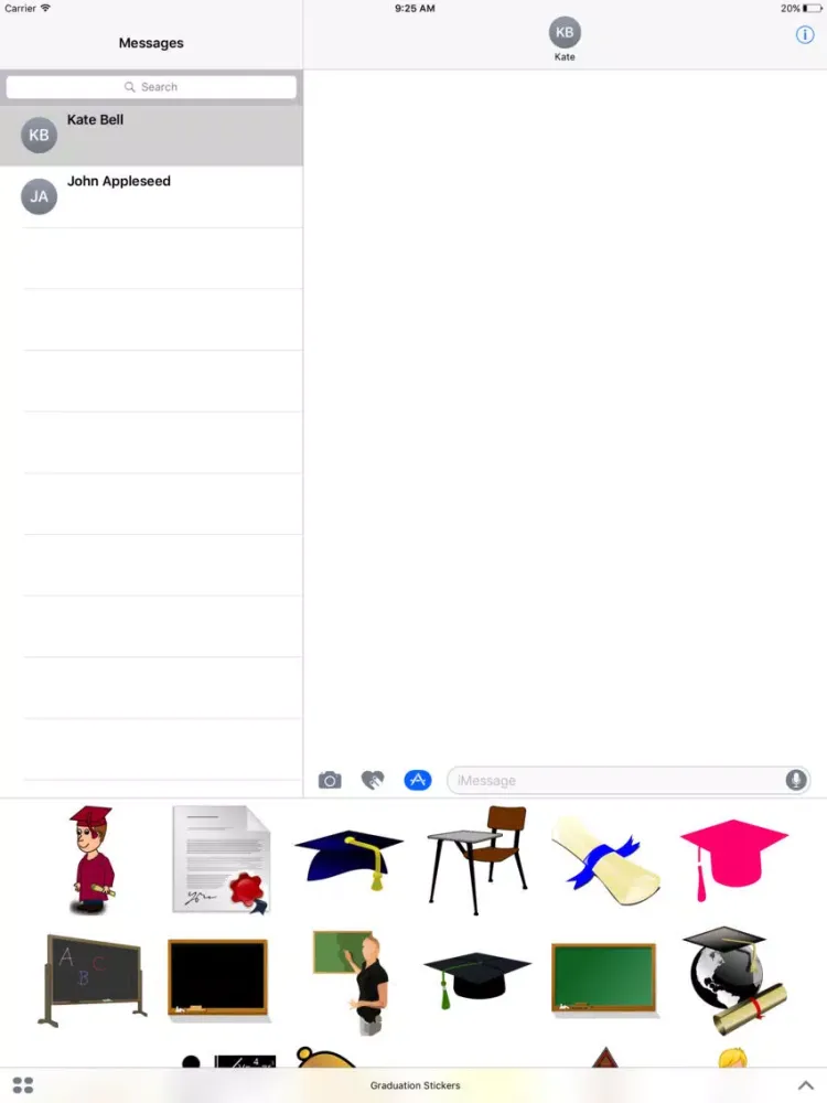 GRAD STICKERS iPad  Screenshots