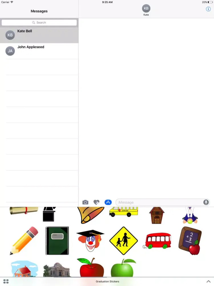 GRAD STICKERS iPad  Screenshots