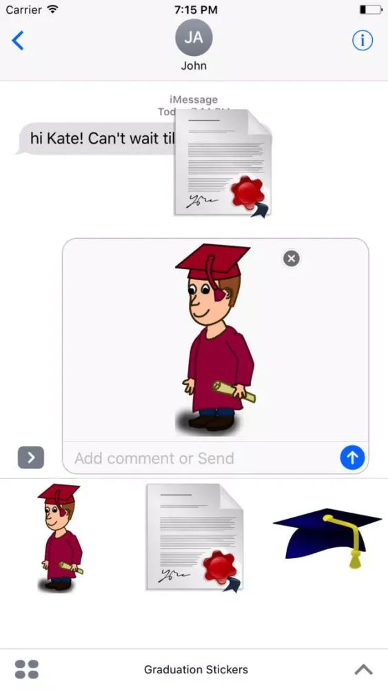 GRAD STICKERS Screenshots