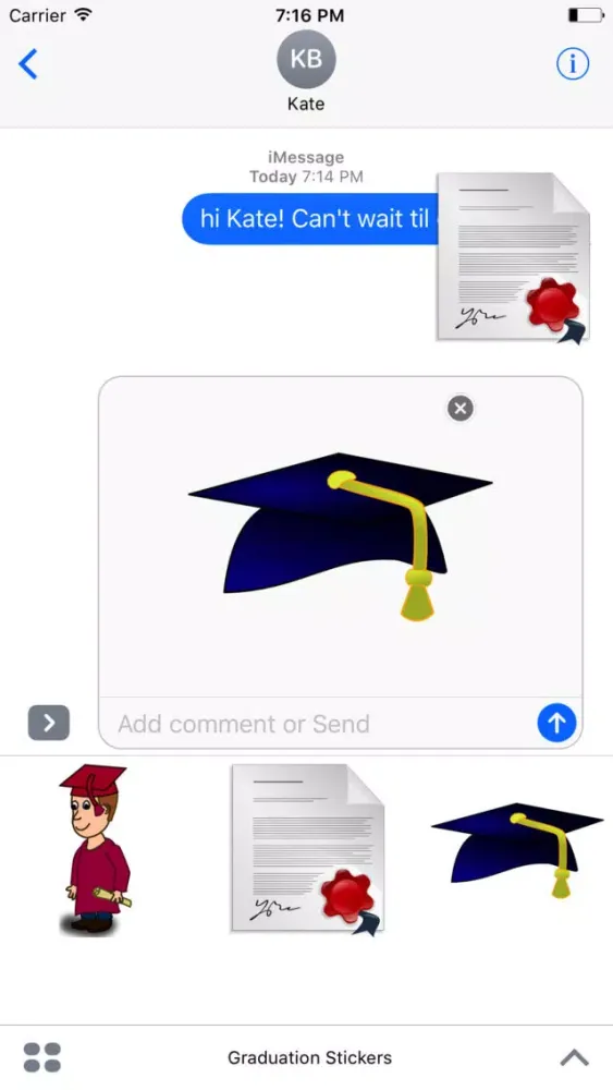 GRAD STICKERS Screenshots