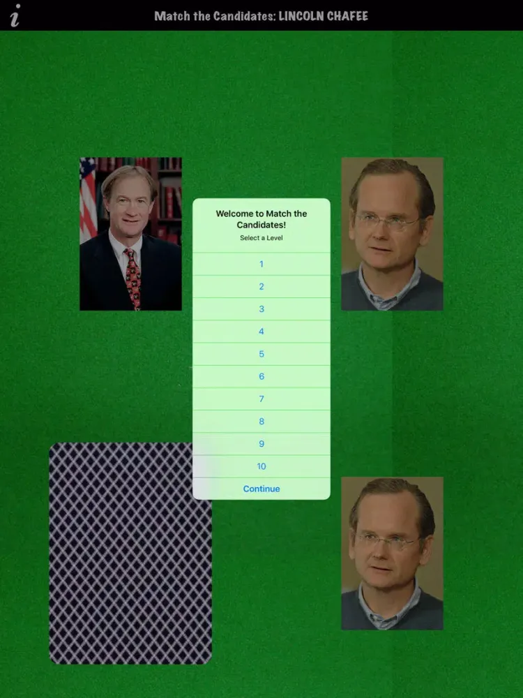 Match the Candidates iPad 应用截图