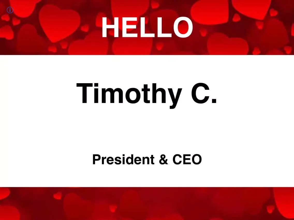 Скриншоты NAMETAGGER Fun, Funny NameTag w/ Name & Title! Landscape, Portrait & Watch Modes iPad 