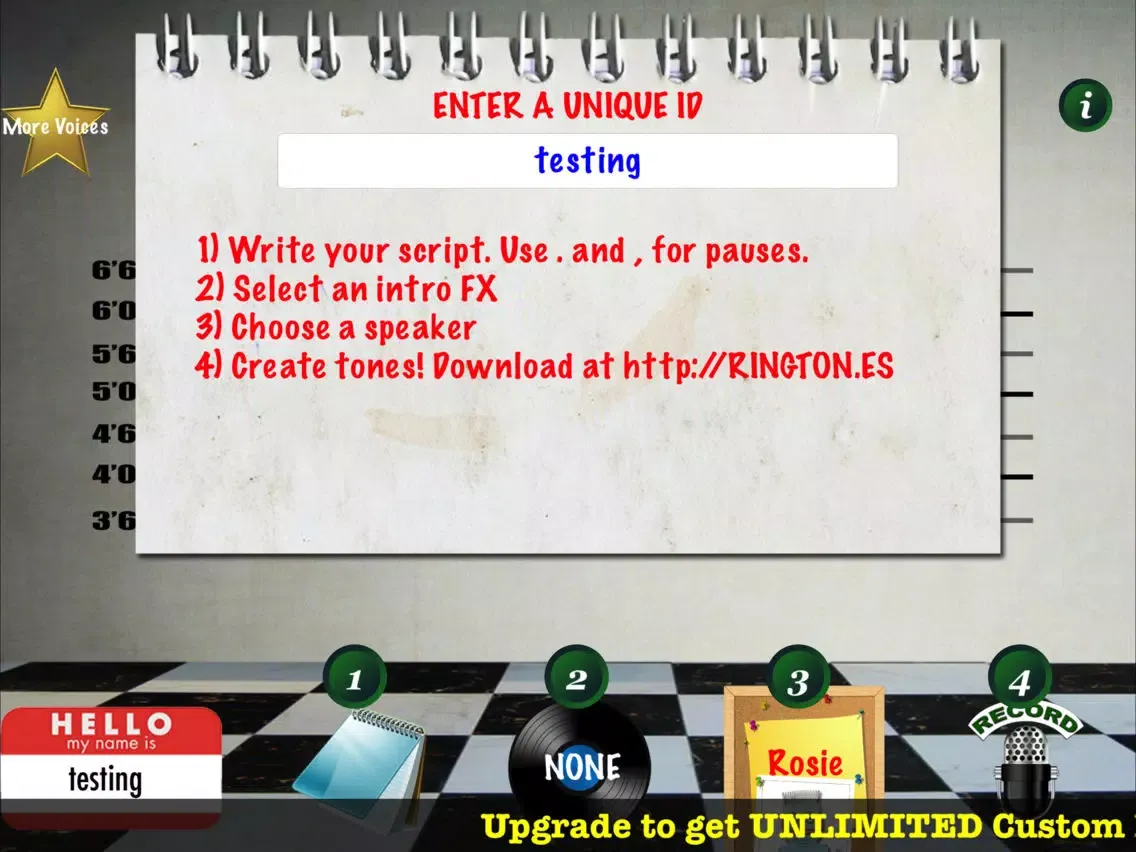TALKING RINGTONES iPad  স্ক্রিনশট