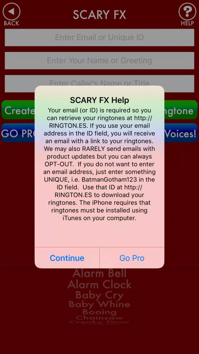 SCARY FX Halloween Ringtones & Sound Effects سکرین شاٹس