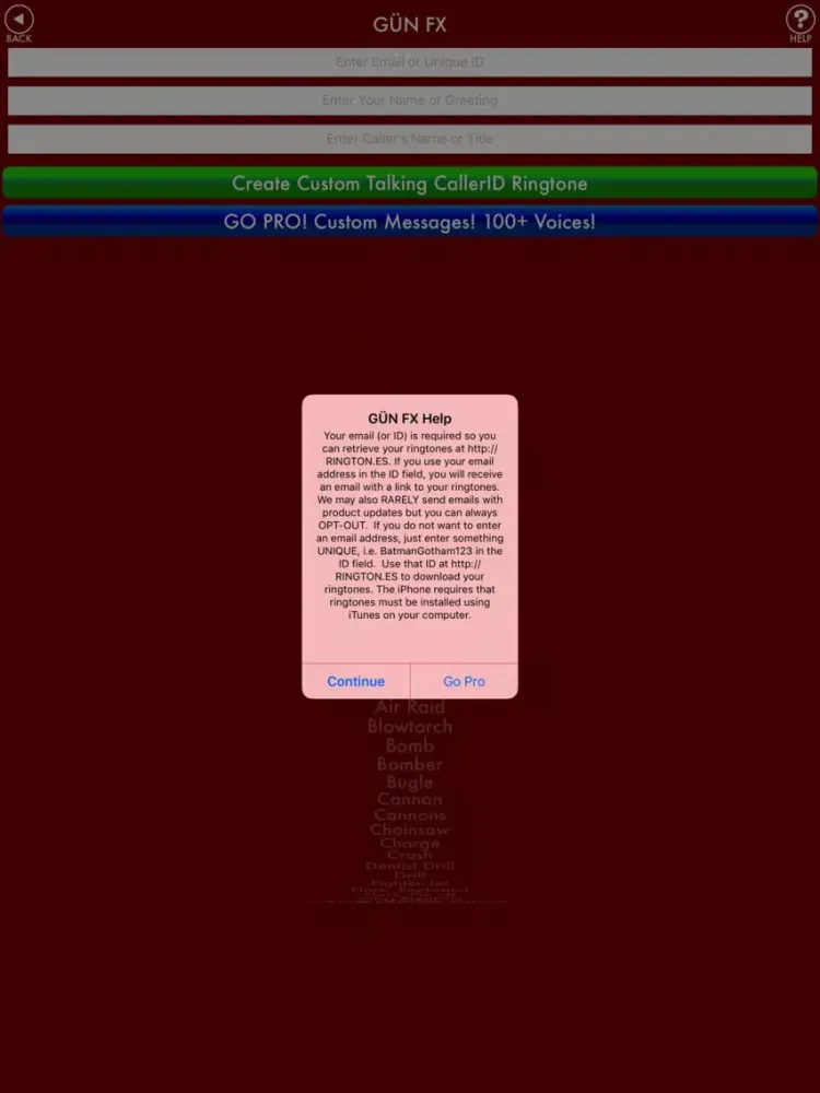 Screenshot di GÜN iPad 