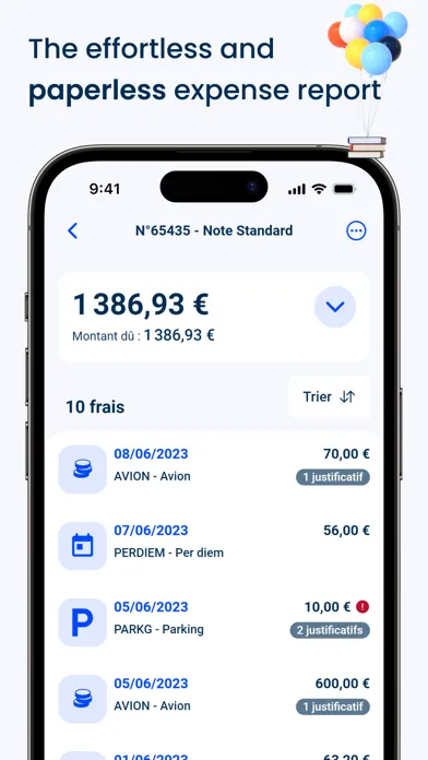 Notilus - Expense report স্ক্রিনশট