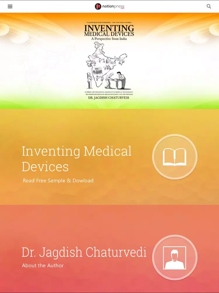 Tangkapan skrin Inventing Medical Devices iPad
