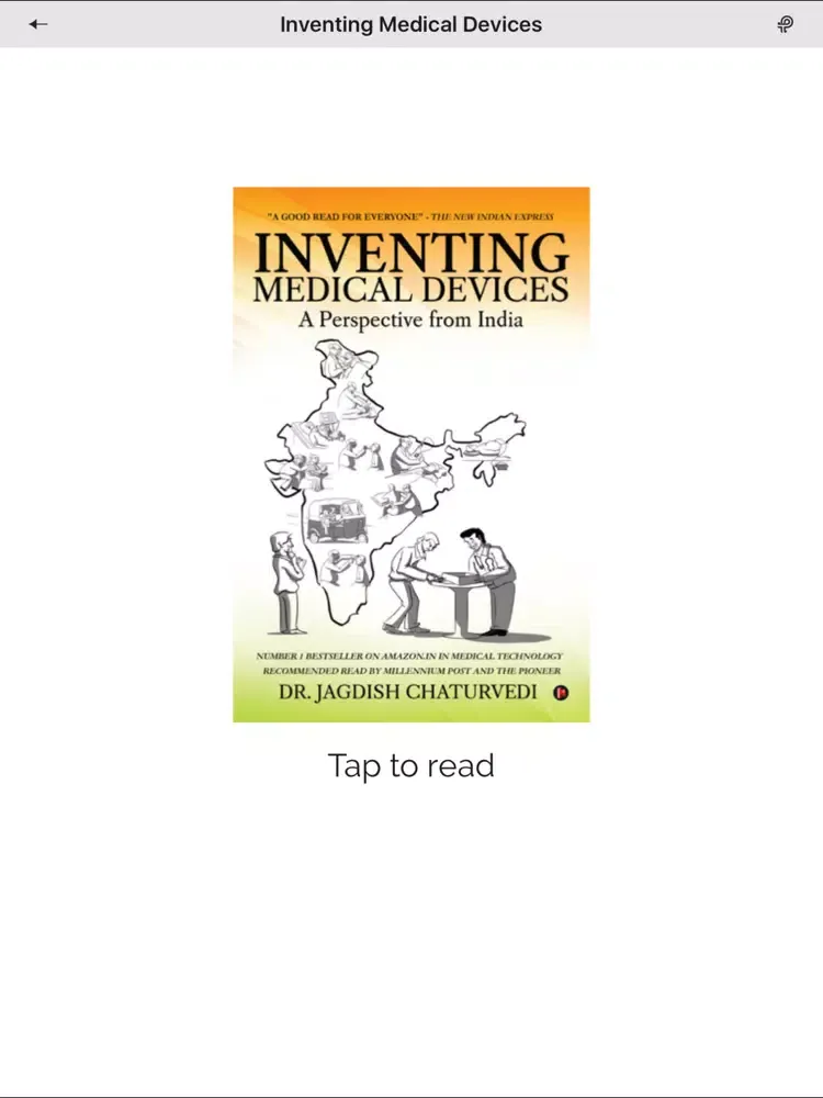 Tangkapan skrin Inventing Medical Devices iPad