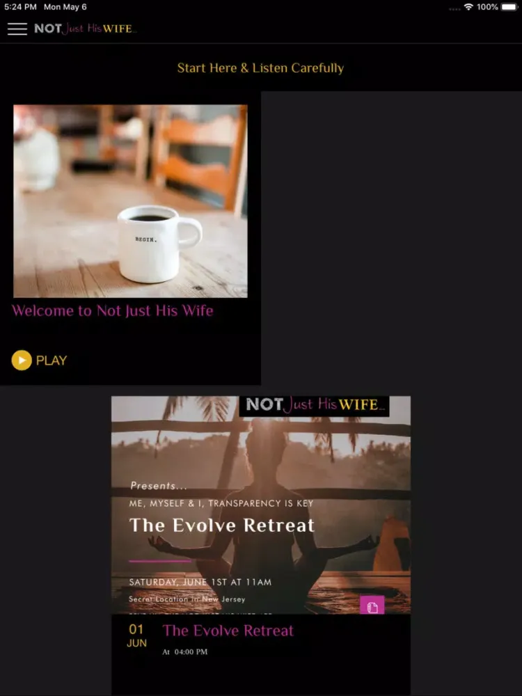 Capturas de pantalla de Not Just His Wife iPad 