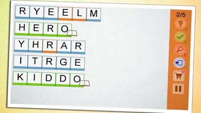 Capturas de tela do Word Scramble - Good Times