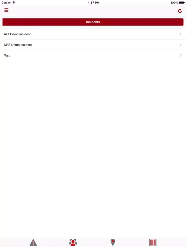 ภาพหน้าจอของ ALT Mobile App iPad 
