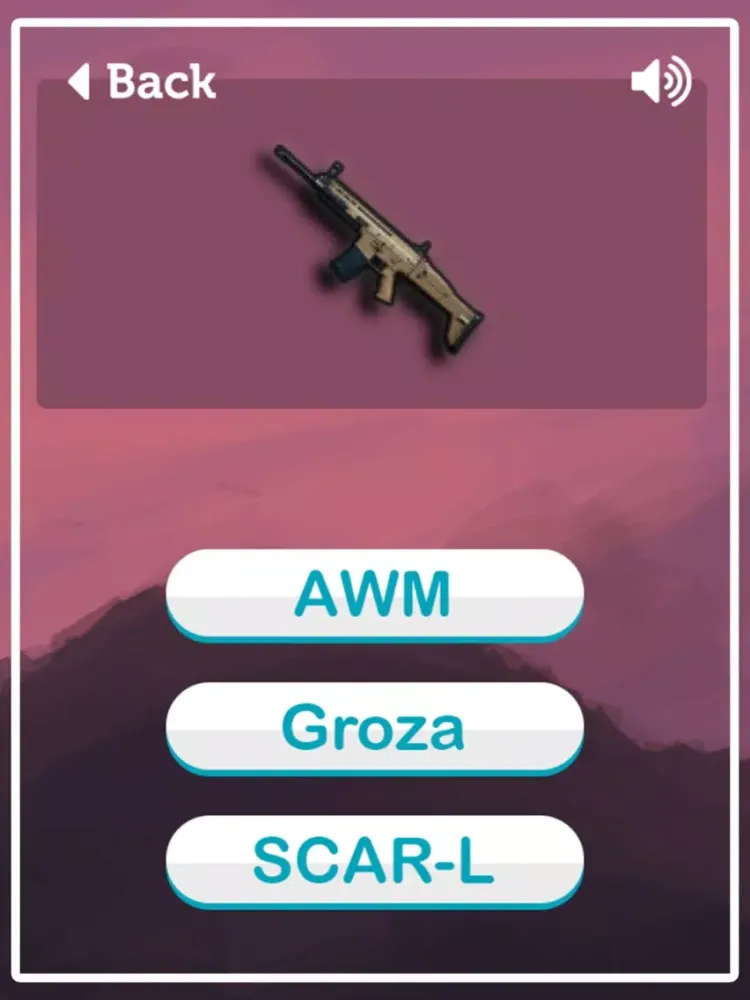 PubGuns Quiz - Weapons Trivia iPad 应用截图