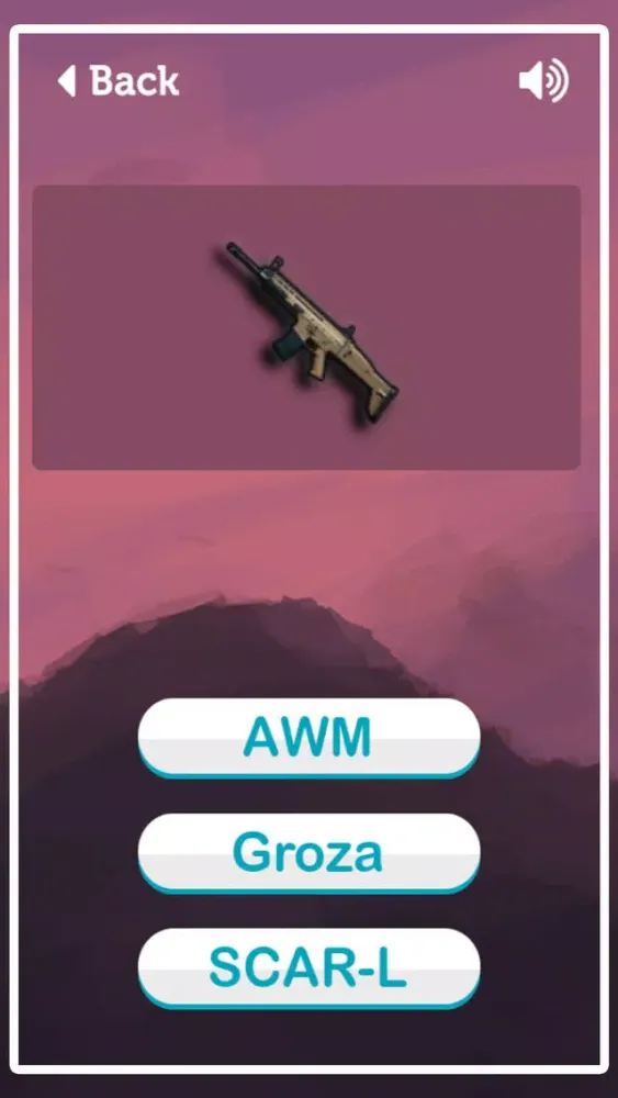 PubGuns Quiz - Weapons Trivia应用截图