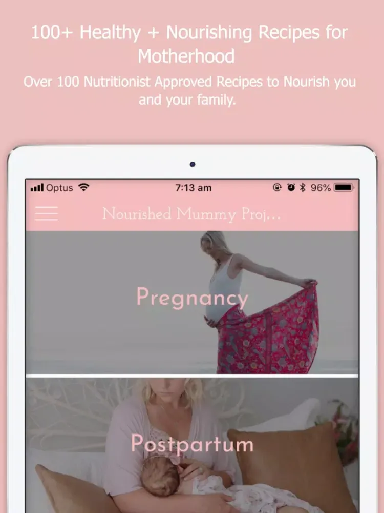 Nourished Mummy Project iPad  スクリーンショット